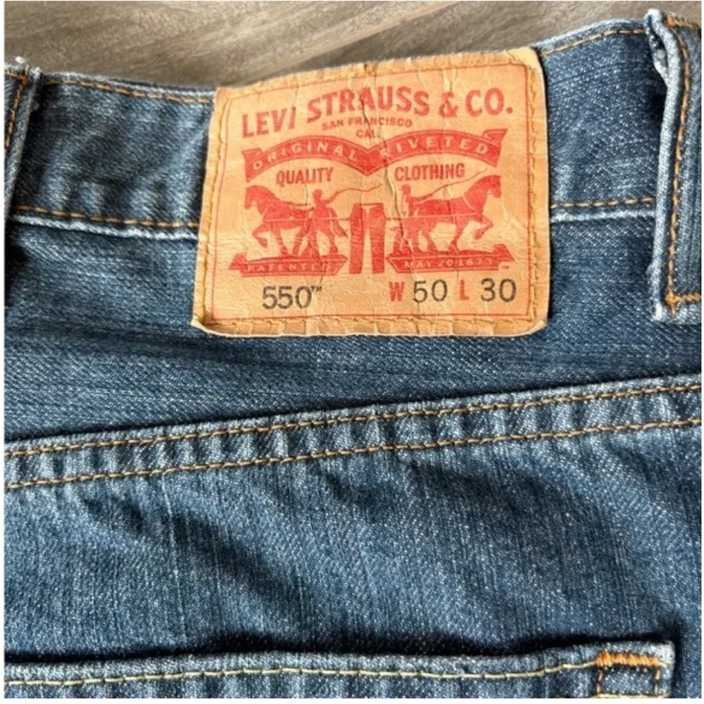 Levi’s Men’s Straight Leg Jeans Blue Tailored 50W x 26L Red Tab - Picture 2 of 11